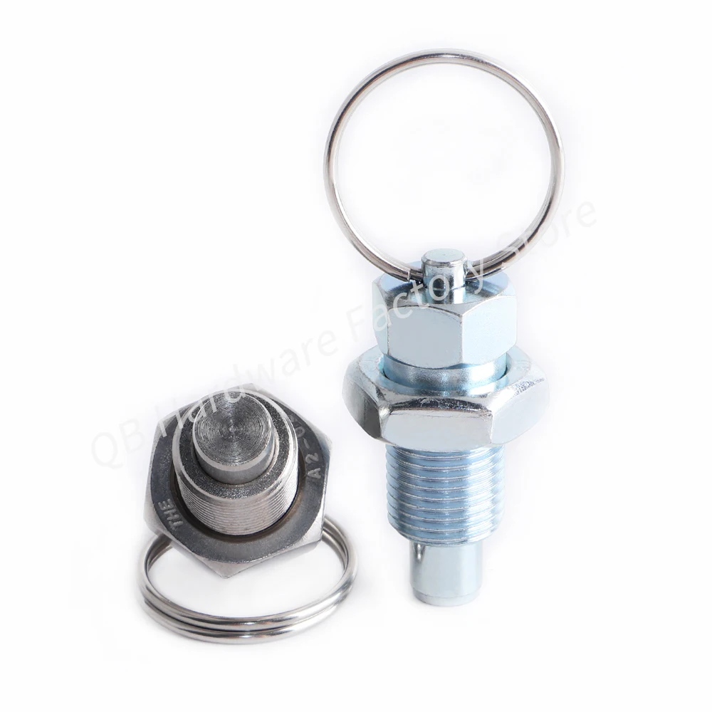 1pcs/2pcs QB217 Good Quality Hand Retractable Spring Locating Indexing Pins Index Plungers With Pull Ring Pull For positioning