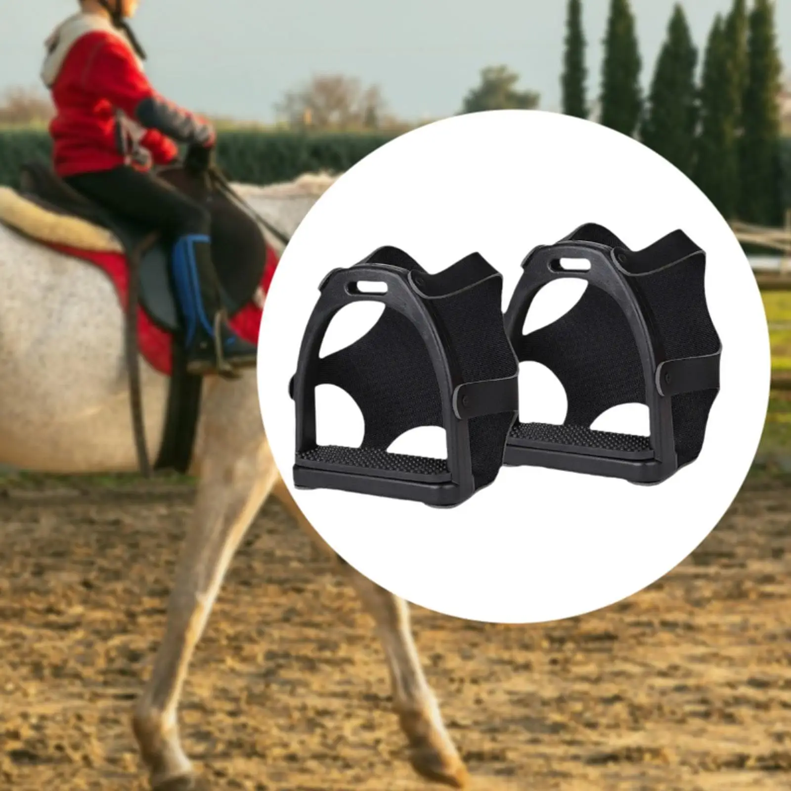 2Pcs Horse Riding Stirrups for Equestrian Sports Outdoor Activities Adults