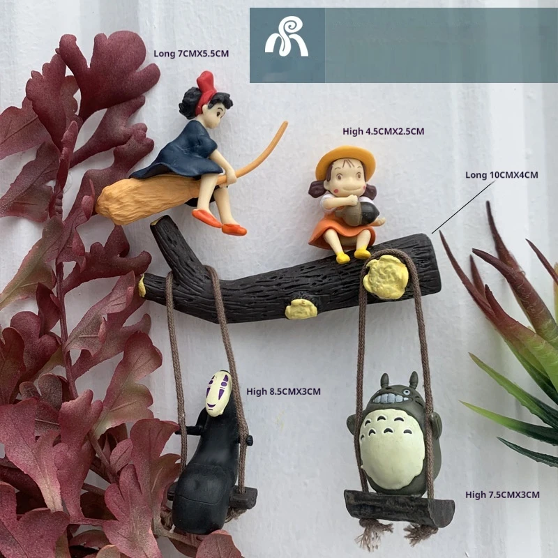 Neue Miyazaki Hayao Hexe Kiki Totoro Handgemachte Micro Landschaft Gesichtslosen Männliche Handgemachte Anime Blind Box Desktop Dekorationen Geschenke