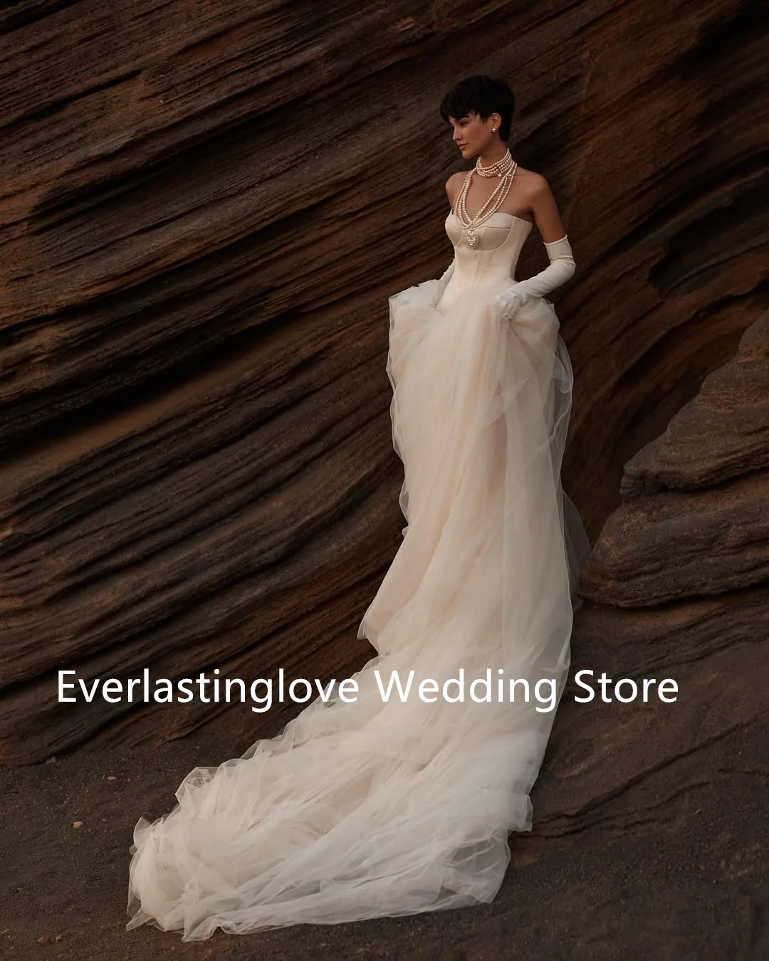 Vintage Unique Sweetheart Neckline Satin Tulle Bridal Grown A Line Wedding Dresses Sweep Train Custom Made 2026 Vestido De Noiva