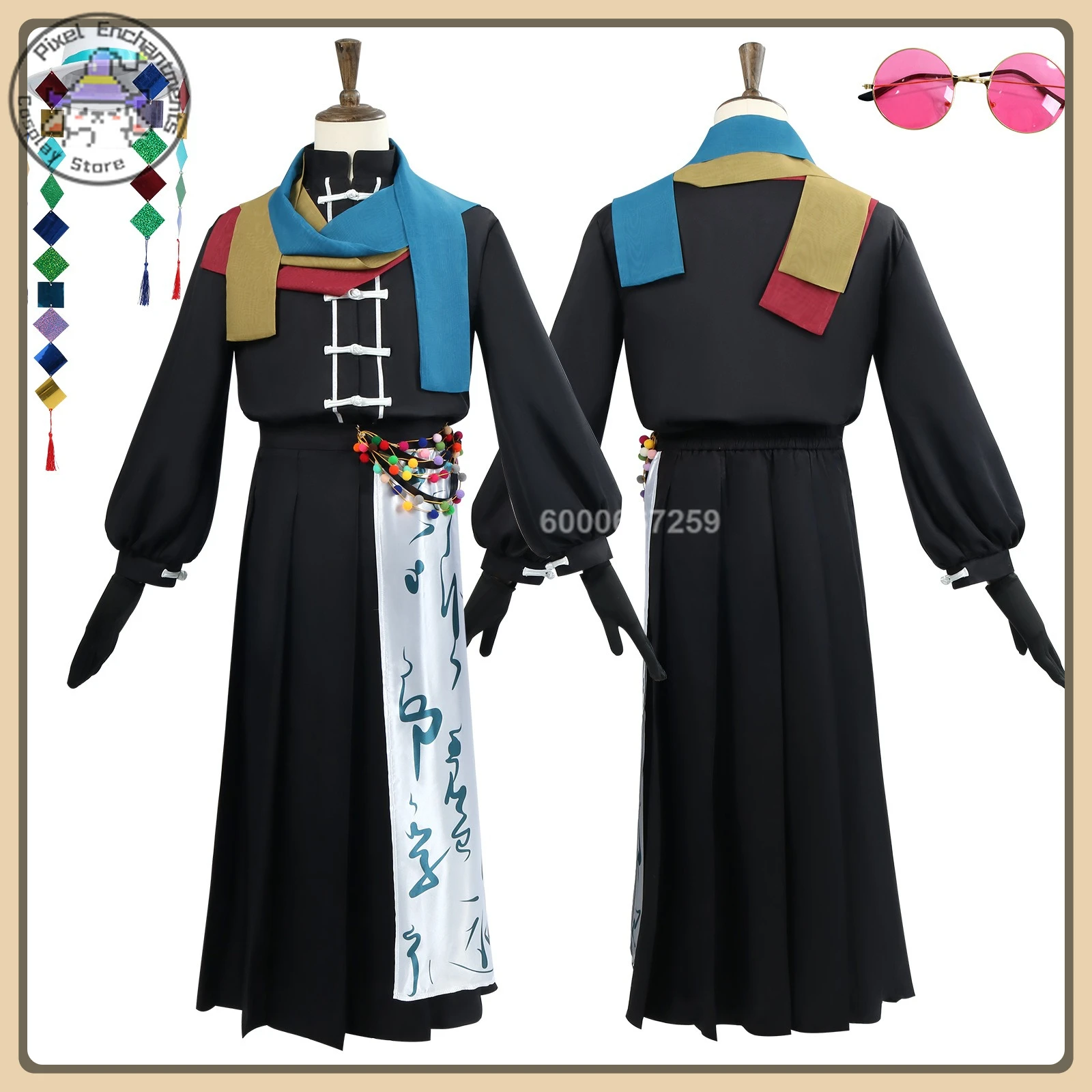 Disfraz de Cosplay de Game Seven Days After Death, Huai Yunqing, Guantes de Moda Moderna, Conjunto Completo, Ropa de Alta Calidad para Juego de Rol