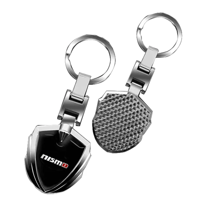 1pcs 3D Metal Car Keychain Pendant Key Rings Key Holder Accessorie For Nismo Logo Emblem R34 GTR Tiida Sylphy Teana Qashqa