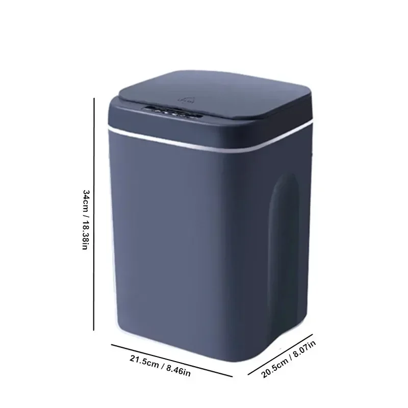 12L Automatic Sensor Trash Can Electric Touchless Smart Bin Kitchen Bathroom Waterproof Bucket Garbage With Lid Home Wastebasket