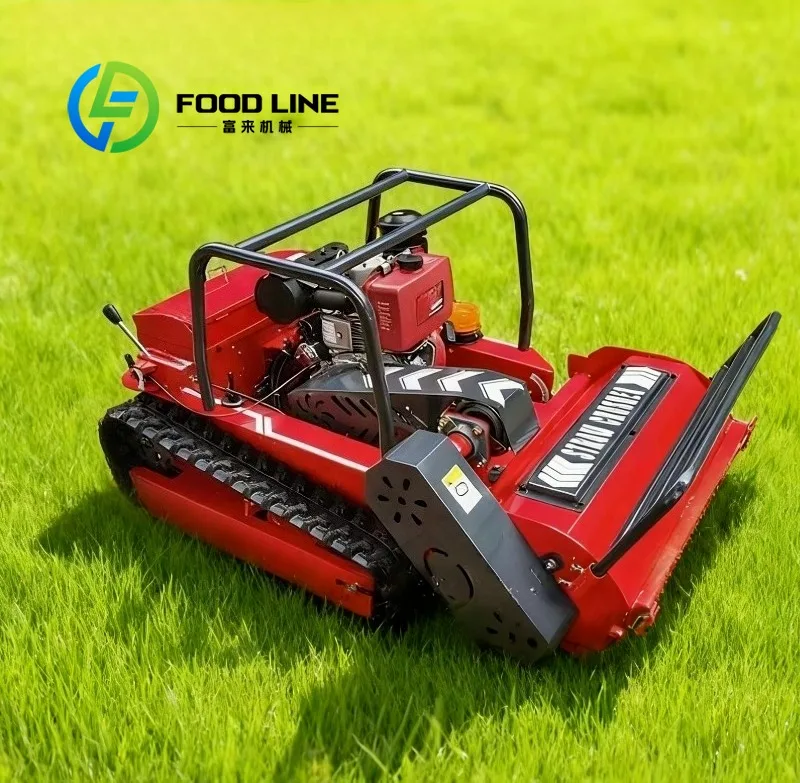 Agricultural and Forestry Equipment Robot zero Turn Flail Crawler 10HP 12HP 15HP Remote Control Lawn Mower