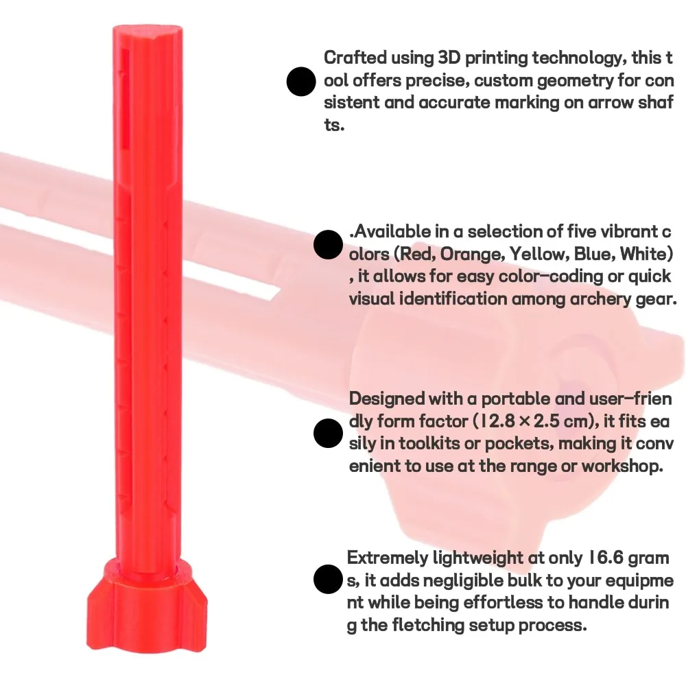 อุปกรณ์ช่วยวาดเส้นตรงสำหรับติดขนนกบนลูกธนู  อุปกรณ์เสริมสำหรับการล่าสัตว์