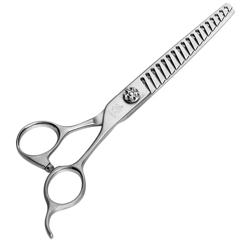 Fenice 7 inch Professional JP VG10 Steel Bearing Screw Pet Dog Grooming Thinning Scissors for Dogs Grooming Shears Thinning 50%