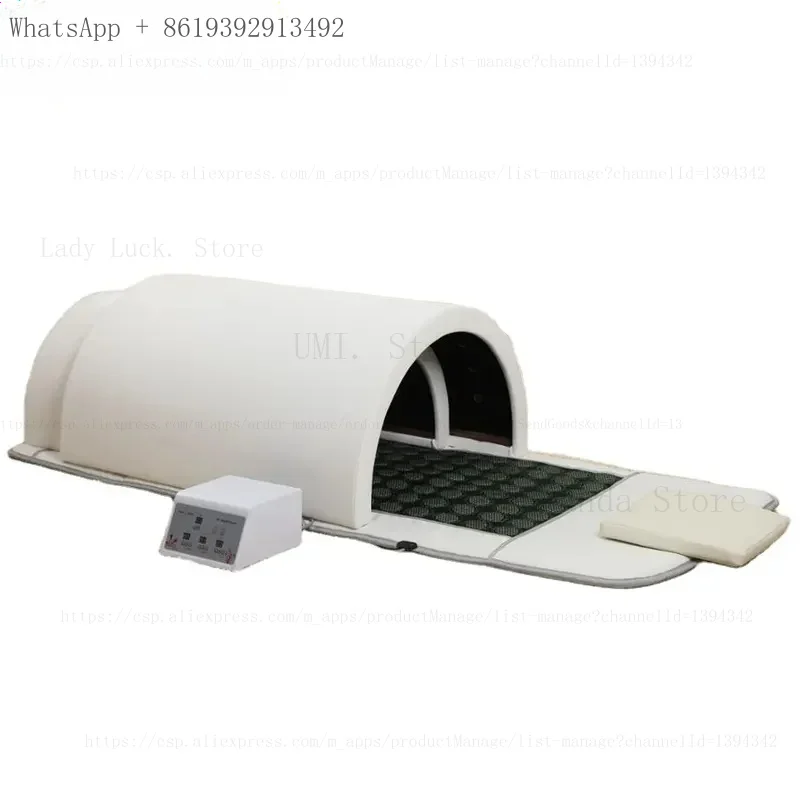 

2026 Portable Full Body Body Slimming Physiotherapy Tourmaline Therapy Heated Bed Detox Sauna Dome Bed With Stone For Salon