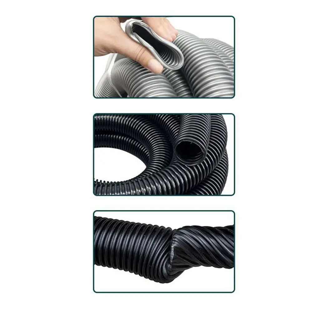 3 Meters/5m Vacuum Cleaner Hose Inner Diameter 32mm Universal Vacuum Cleaner Extended Hose Threaded Flexible EVA Corrugated Hose