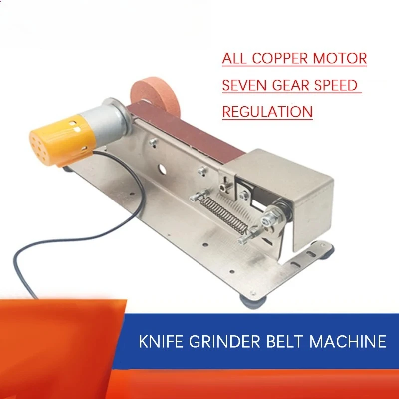 Knife sharpener small grinder multi-functional mini micro belt machine miniature desktop fixed angle