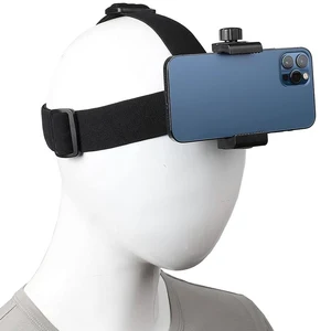 First Person Head -montiertes Telefon Support, 5 -in -1 Live -Videounterstützung, Kopfstreifen -Mount -Kit für GoPro Hero 13 12 DJI für iPhone Samsung 8 Hauptverkaufsunterstützung Gopro Head - №8