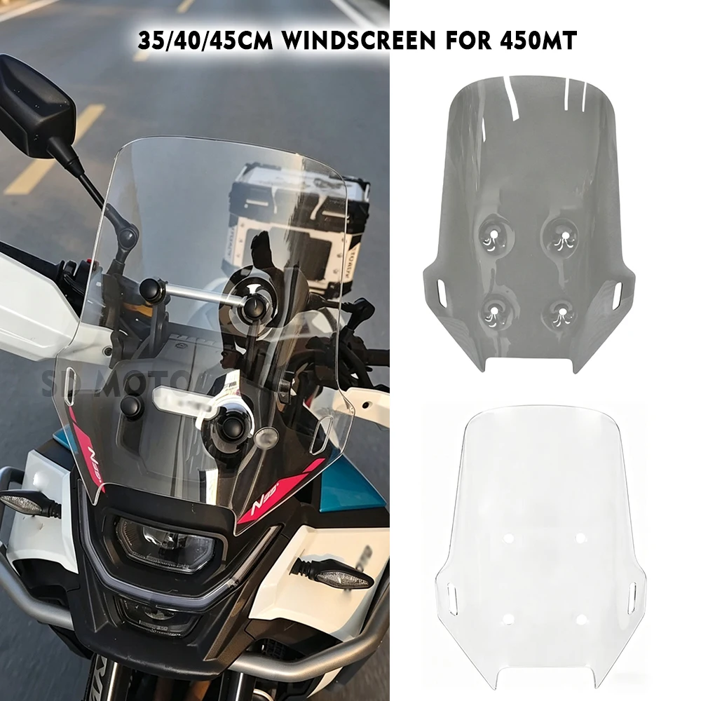 

35/40/45CM Motorcycle Windshield Heightening And Widening windscreen Wind FOR CFMOTO 450MT MT 450 MT450 MT 2024 2025 2026