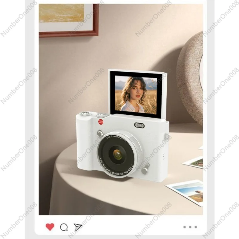 

Digital camera ccd camera high definition flip screen micro single anti student party campus retro shooting vlog camera