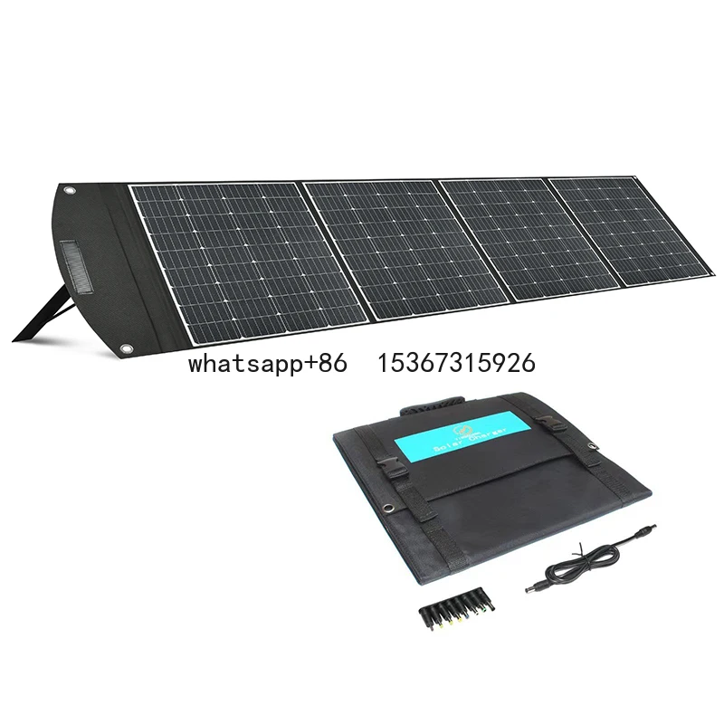 Customized Outdoor Camping Waterproof 400W Black Solar Panel Portable Home Use Solar Panels Price