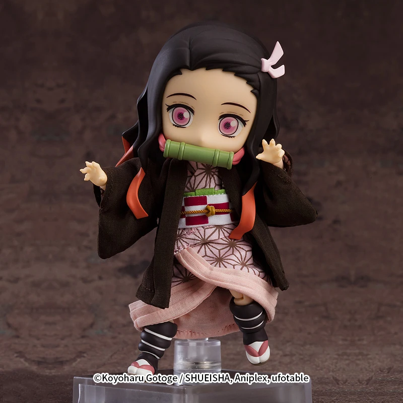 Good Smile Genuine Nguroid Doll GSC Demon  Slayer Anime  Kamado Nezuko Action Figure Toys for Boys Girls Gift Model Ornaments