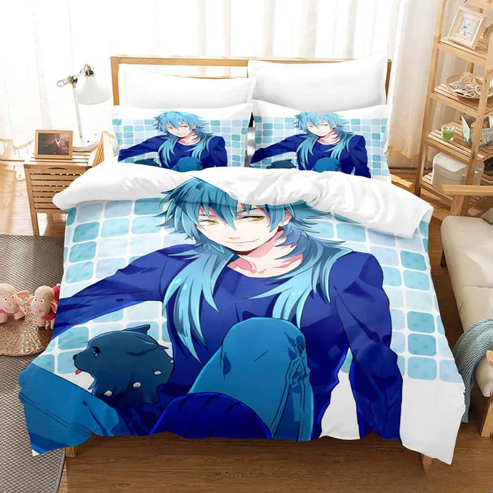 New 3D Print Anime Bed DRAMAtical Murder Bedding Set Single Twin Full Queen King Size Bed Set Adult Kid Bedroom Duvet cover Sets