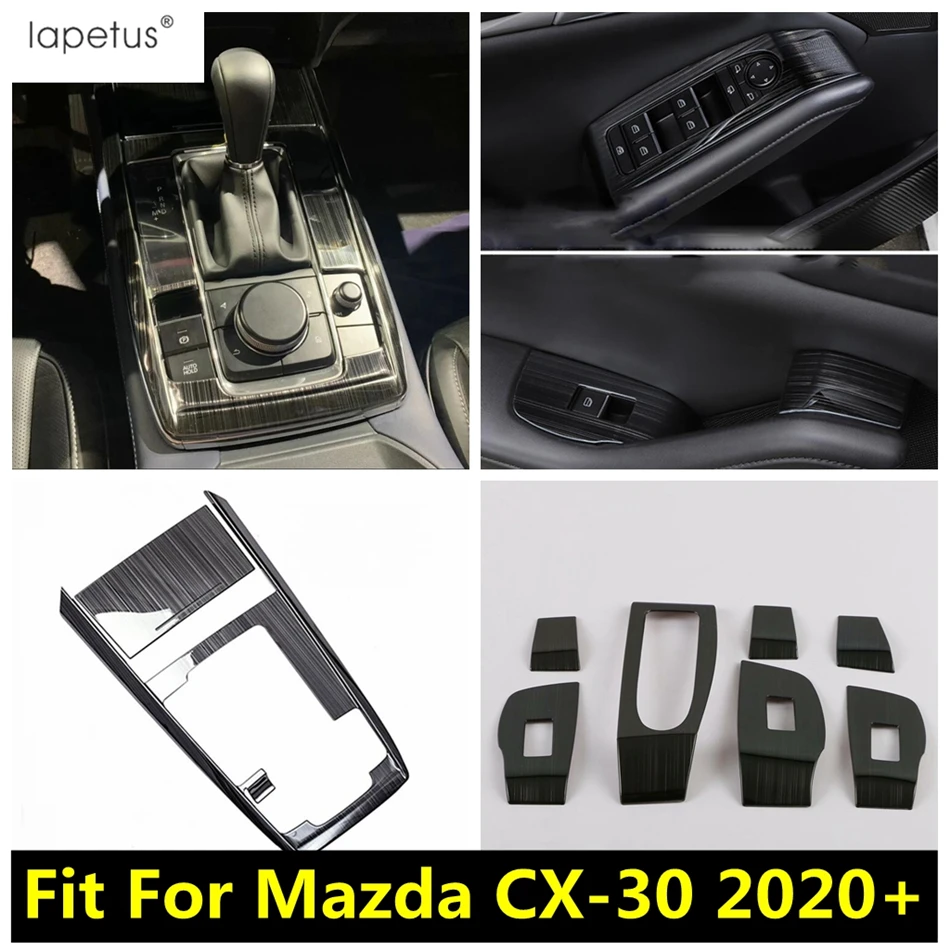 

Armrest Window Lift Switch Button / Center Console Gear Shift Panel Cover Trim Interior Accessories For Mazda CX-30 2020 - 2024