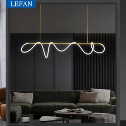 거실 매달려 램프에 대 한 Morden LED 샹들리에 디 밍이 가능한 펜 던 트 조명 서 스 펜 션 Luminaire Lampen 다 이닝 룸에 대 한
