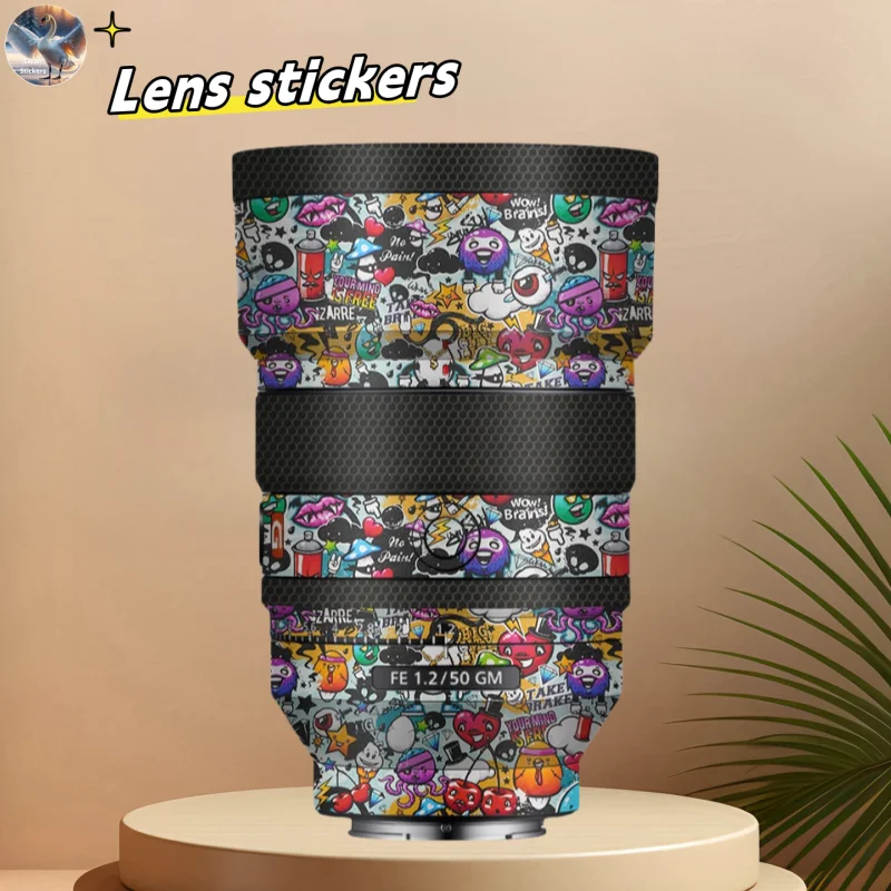 for Sony 50F1.2GM  Camera Lens stickers, precision cut wear-resistant protective film, DIY skin