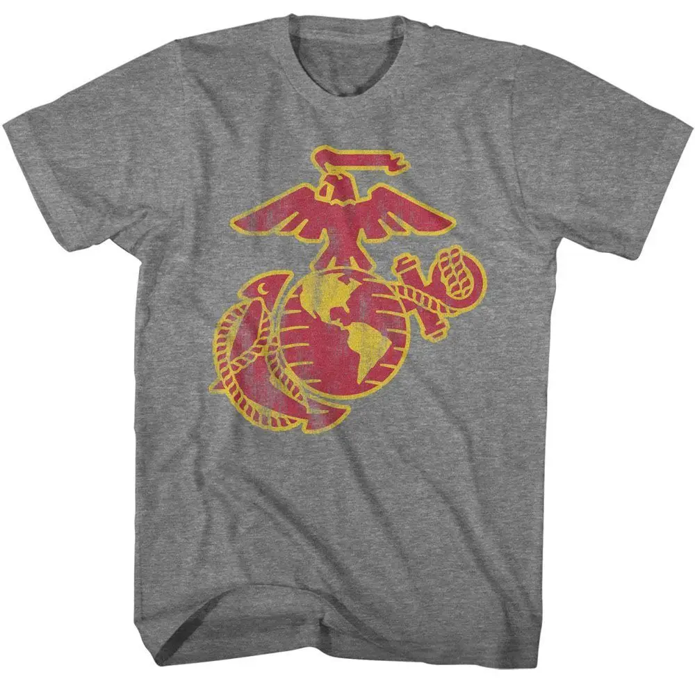 Marines Us Bright Eagle Globe Adult T Shirt