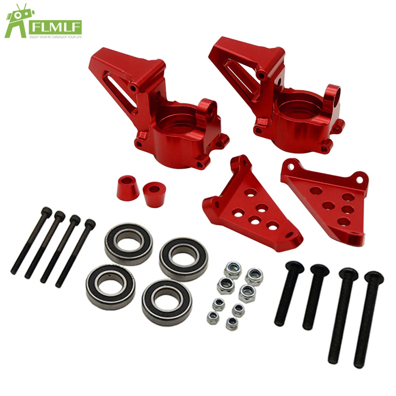 CNC voor- of achterwielnaafdrager of draagarm of schot- of schoktoren ondersteuningsset voor 1/5 HPI ROVAN KM BAJA 5B 5T 5SC