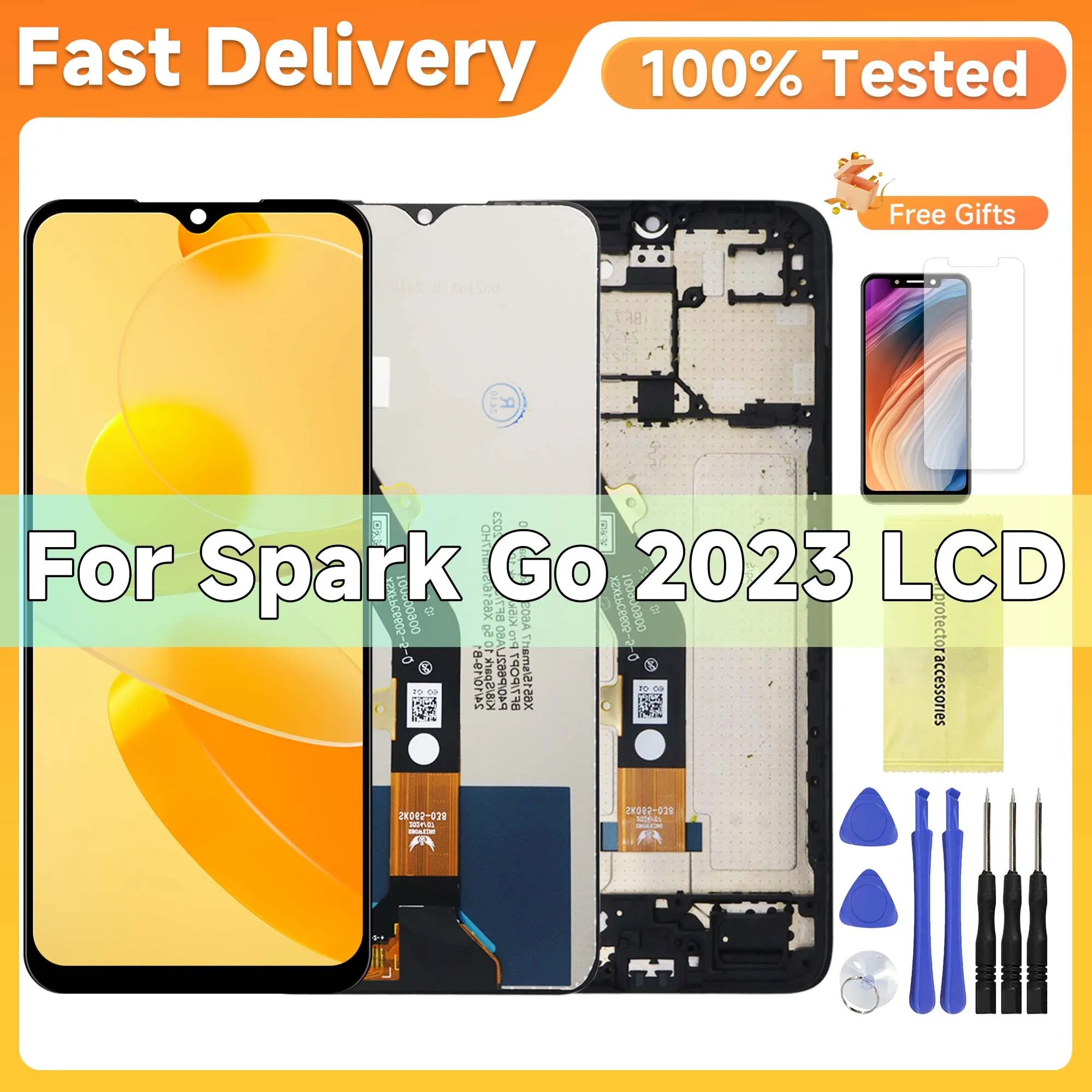 

6.6'' For Tecno Spark Go 2023 BF7n LCD Display Touch Screen Replacement Digitizer Assembly