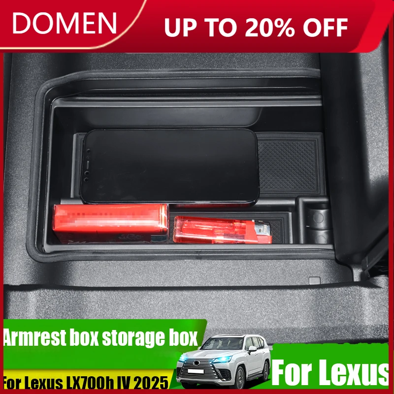 

Подлокотник с центральным управлением, ящик для хранения, модифицированный автомобильный ящик для хранения, увеличивающий пространство, материал ABS для Lexus LX700h IV 2025