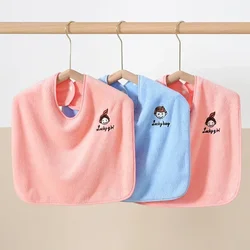 Baby Spit Milk Toothbrush  Bib Coral Fleece Wash Towel Multifunctional Eating Burp Cloths 360 Degrees Wash Face Teeth Bib
