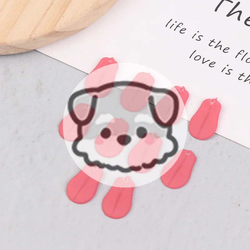 

10Pcs Mini Plush Doll Tongue Decoration Cute Teddy Dog Small Tongue For Cartoon Stuffed Dolls Accessories