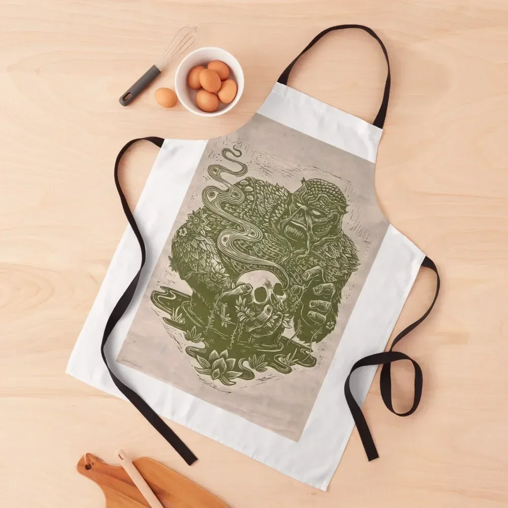 

Swamp thing trendy t-shirt Apron Kitchen Things For Home Kitchens Men japanese woman Apron