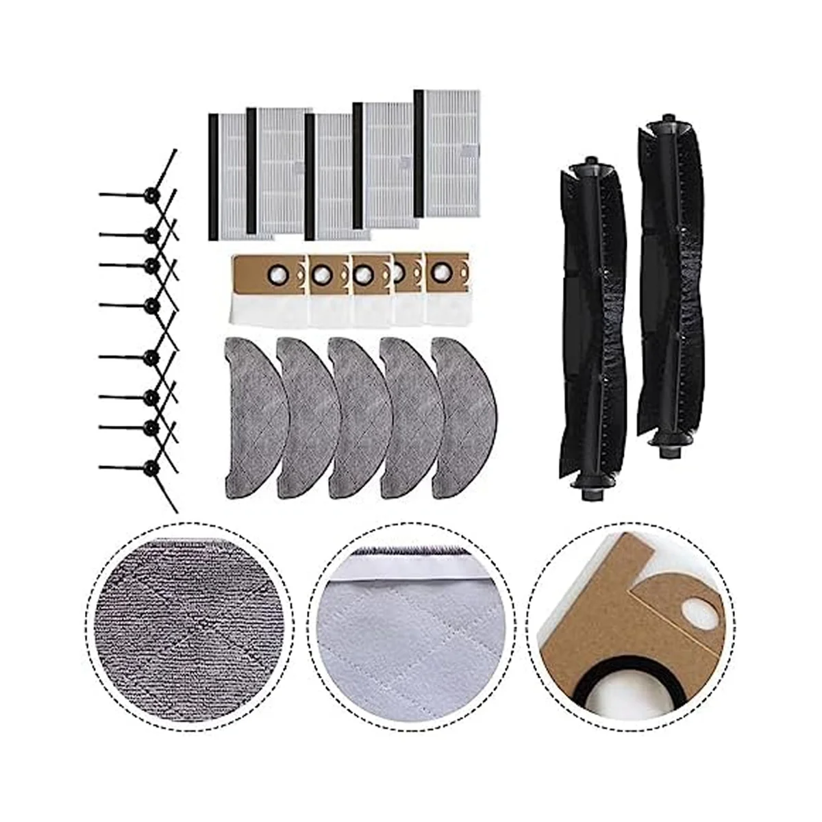 أجزاء المكنسة الكهربائية مكنسة كهربائية ممسحة وسادة كيس لجميع الغبار لاستبدال ملحقات المكنسة الكهربائية L6 Pro T10