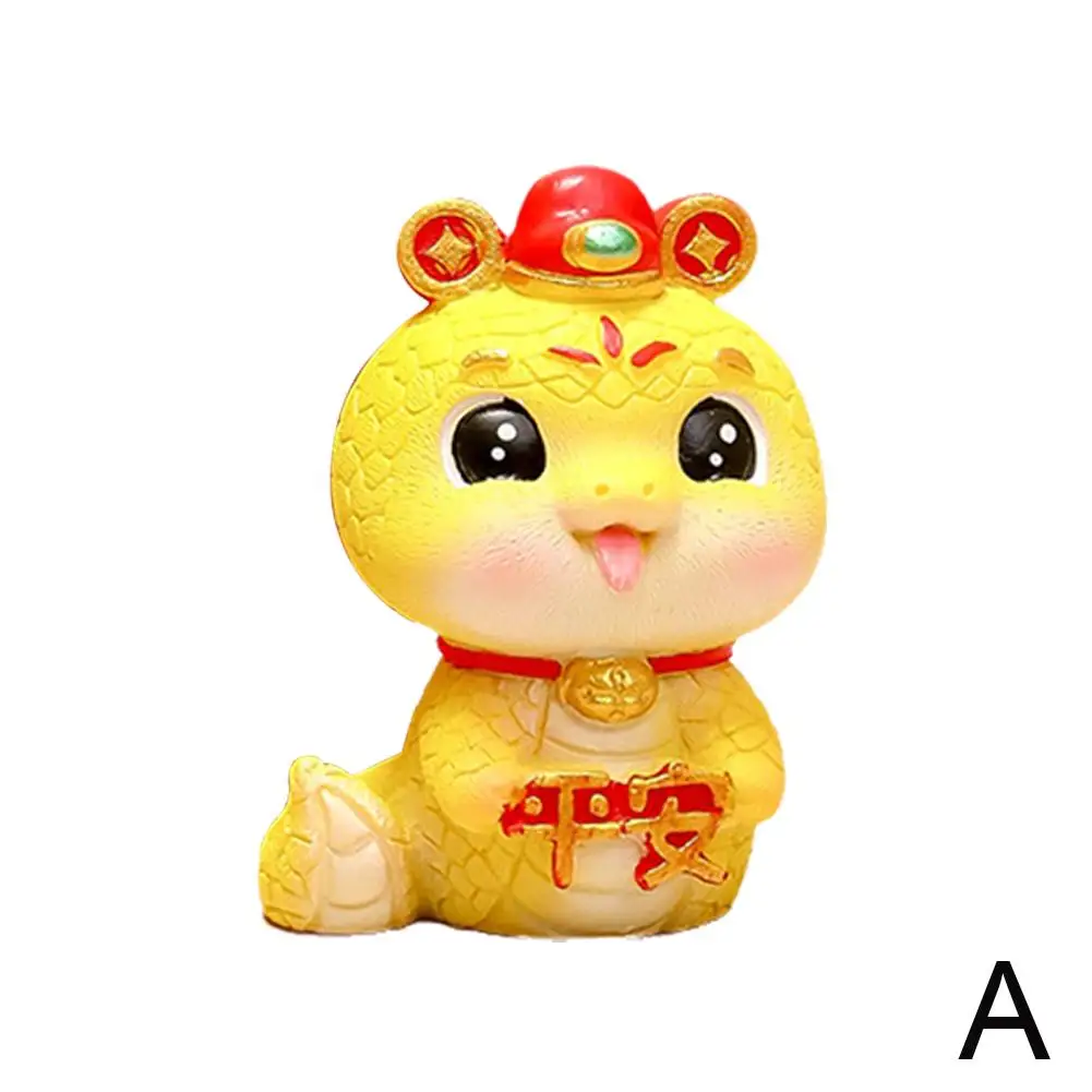 Chinese Spring Festival Miniature Ornament Snake Figurines New Snake Home Tabletop Year Decor Adorable Decoration Ornament W8b3 image 4