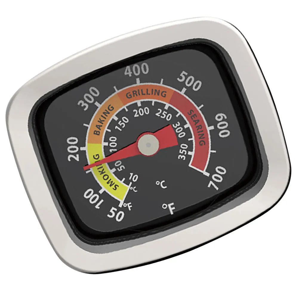 

Stainless Steel Black Dial Accurate Pizza Oven Gauge for Baking Kitchen Home Instant Read Meat Thermometer Use Equipment
