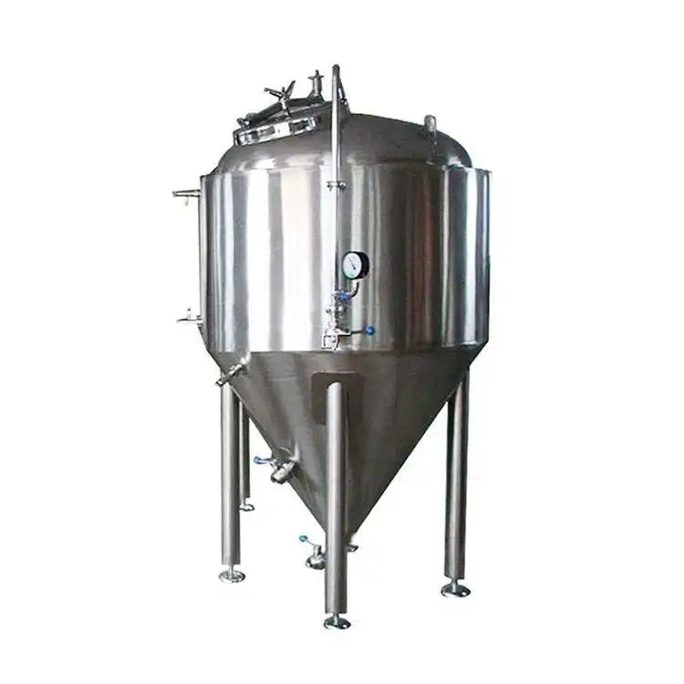 Sanitary Stainless Steel Beer Fermenting Equipment Conical Fermenter Fermentation Tank Brewing Tanks Beer Processing Machinery