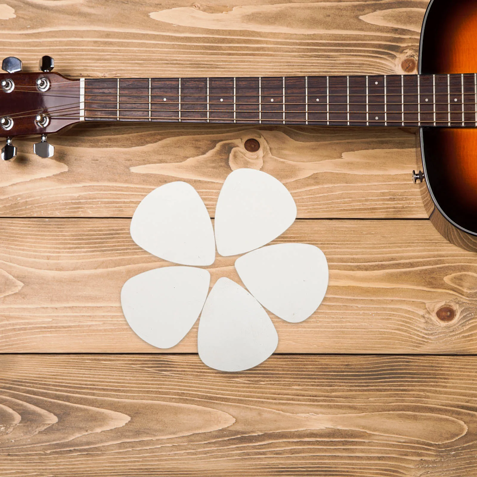 

10pcs Guitar Picks Stainless Steel Durable Smooth Surface Loud Clear Sound Portable Metal Plectrums For Electric Acoustic Bass