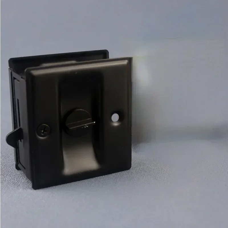 Kunci Pintu Geser Tersembunyi Kunci Pintu Tarik Terintegrasi Kunci Geser Balkon Dapur Kamar Mandi Kunci Kait Dorong-Tarik Perlengkapan Rumah