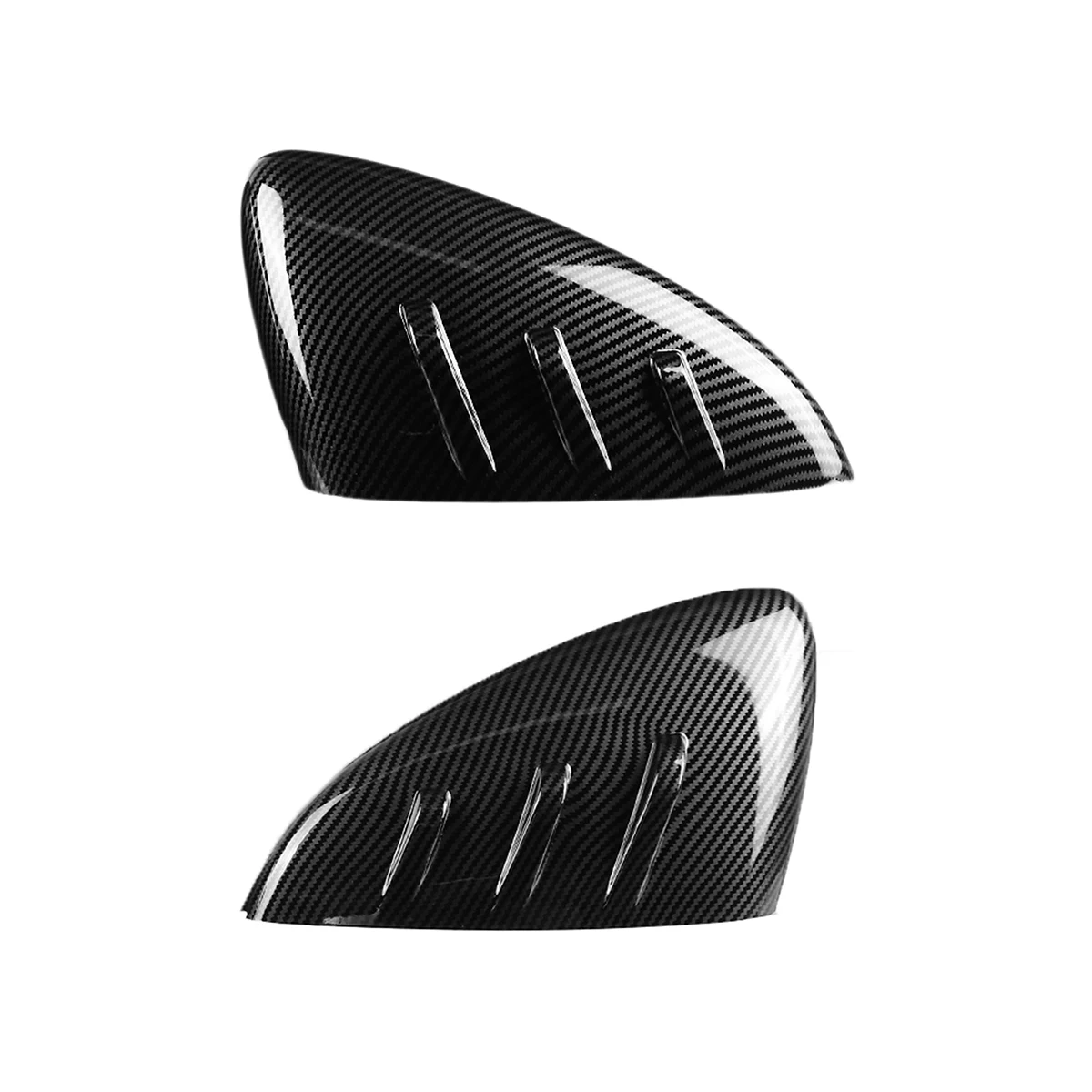 A Pair Car Direct Add-On Rear View Mirror Cover Cap Shell Rearview Side Mirror Cap Cover For Mazda 3 Axela 2020-2021 Mugen-Style