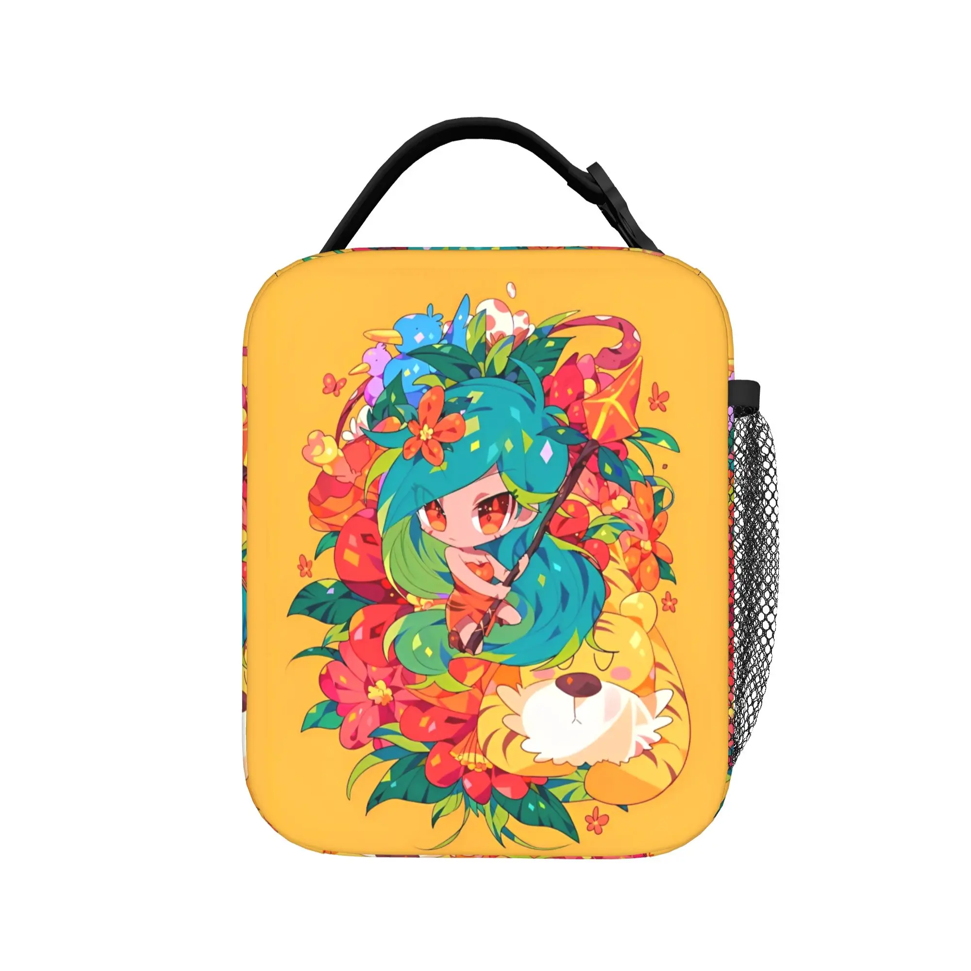 Cookie Run Kingdom Insulated Lunch Bag Thermal Bag Reusable,Lunch Container  High Capacity Tote Lunch Box Food Bag Work  Outdoor