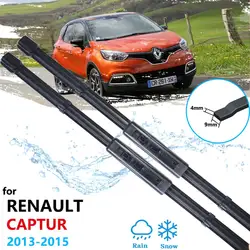 Przednie wycieraczki samochodowe do Renault Captur 2013 2014 2015 Samsung QM3 szczotki okienne podkładka przednia szyba akcesoria samochodowe