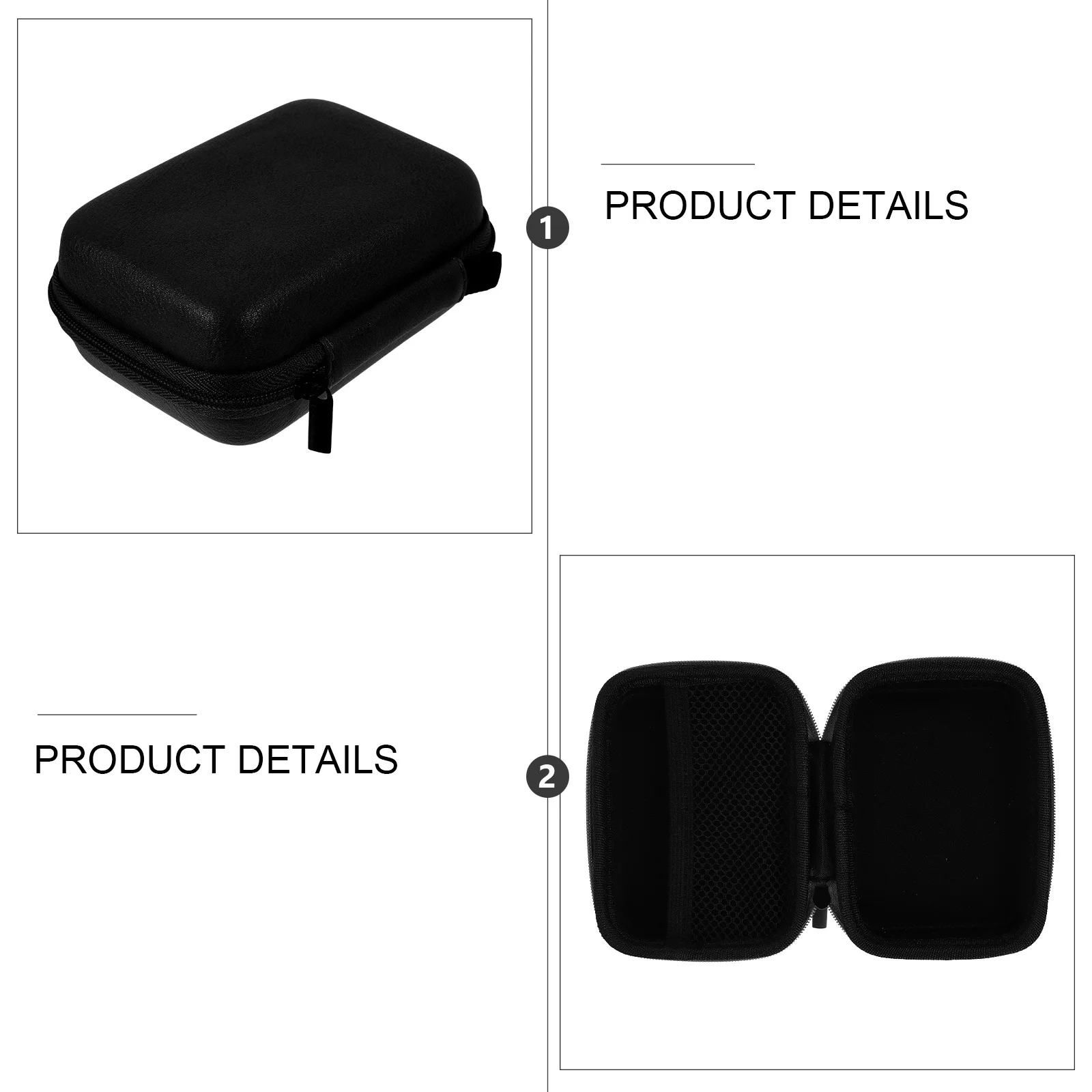 

PU Headphone ganizer Pouch Lightweight Small Travel Carry Bag Storage for Earphones Data Cables USB Toiletries