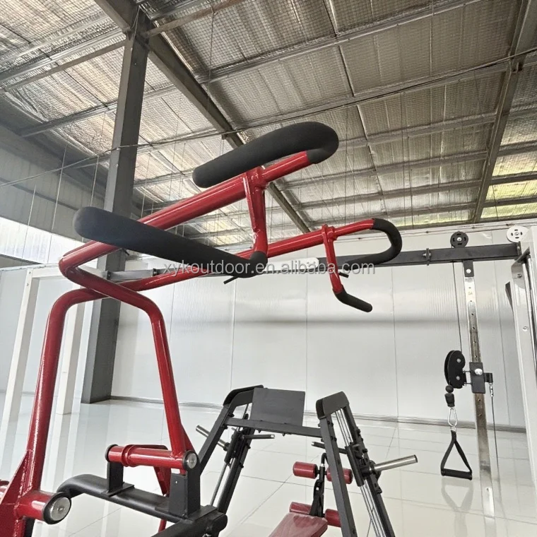 High Quality Workout Gym Equipment Lat Pull Down Plated Loaded Machine  Cross Lat Pulldown Gym Fitness Equipment