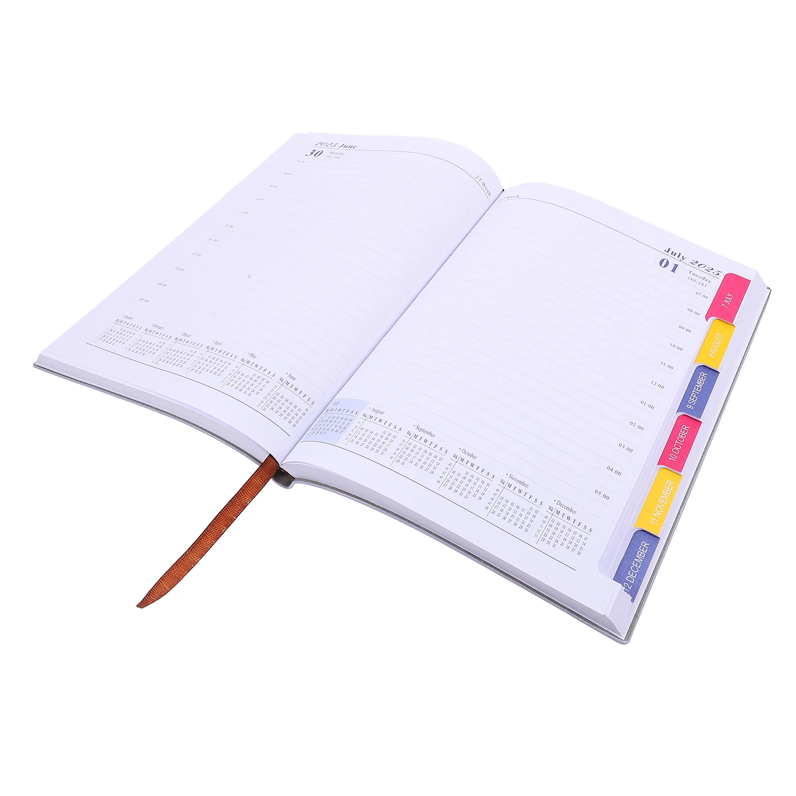 2025 Daily Calendar Notebooks Schedule A5 Planner Agenda Notepad Pink Pu Office