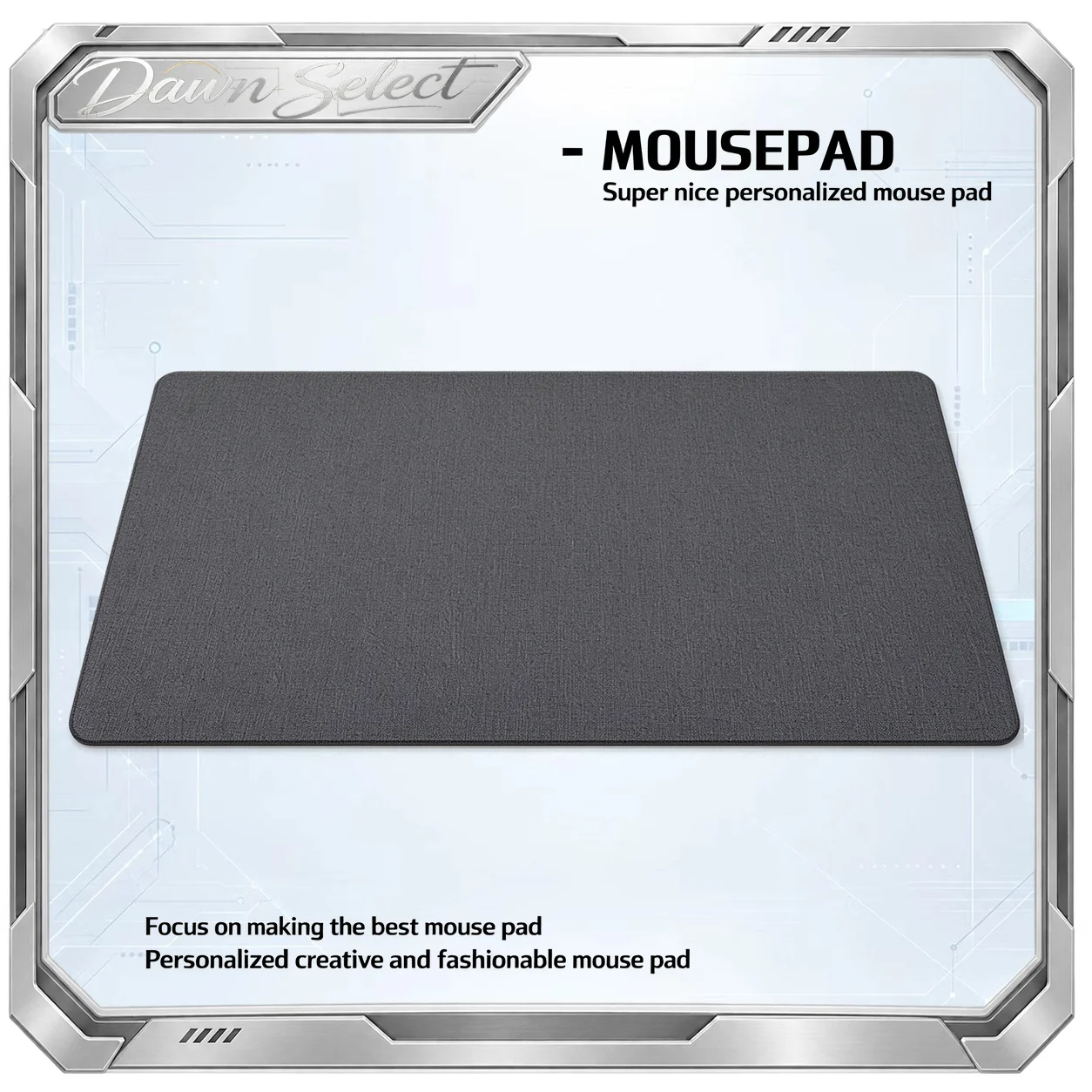 BITCED Double-Sided Linen Texture Leather Mouse Pad Eye Care Anti Glare Thickened Non Slip Waterproof Easy To Clean FoodContact