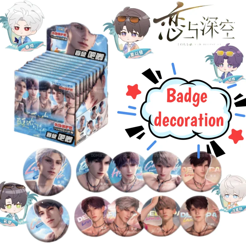 

Love and Deepspace Xavier Zayne Rafayel Sylus Caleb Cute Creative Anime Merch Badge Decoration Statement Cartoon Brooch Pendant