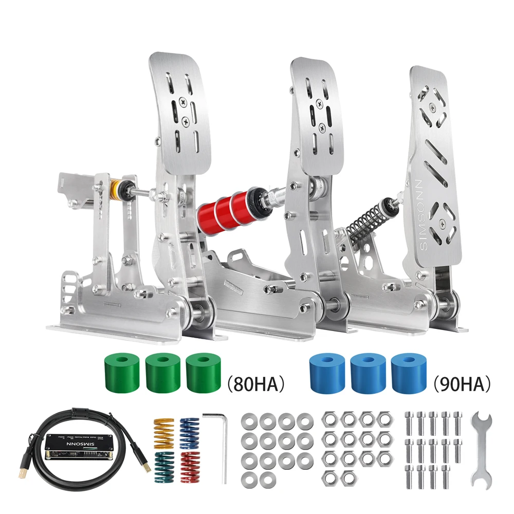 PRO-P3 SIMSONN PRO Pedals PC Gaming Racing Steering Pedals Simulator Pressure Sensor 200KG Load Cell Brake