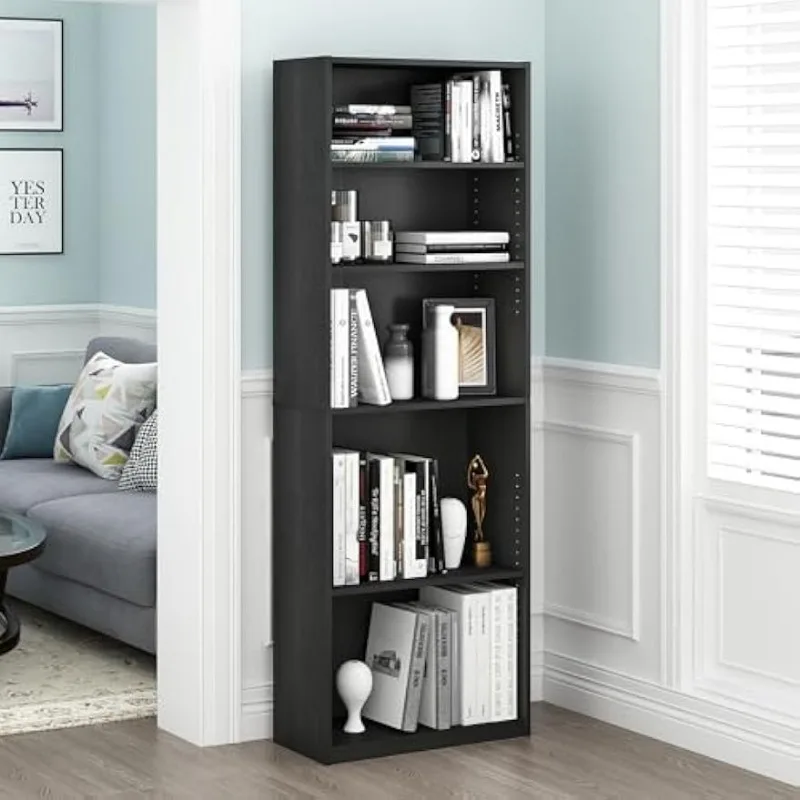 5-Shelf Bookcase, 5-Tier,Simply stylish design yet Functional