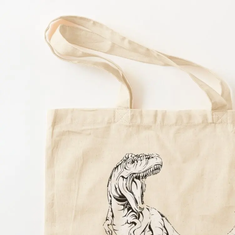 تي ريكس دعونا نأكل الاطفال مضحك الساخرة ديناصور تي شيرت pun تي شيرت حمل حقيبة تسوق شنطة هدايا اليد السيدات #3