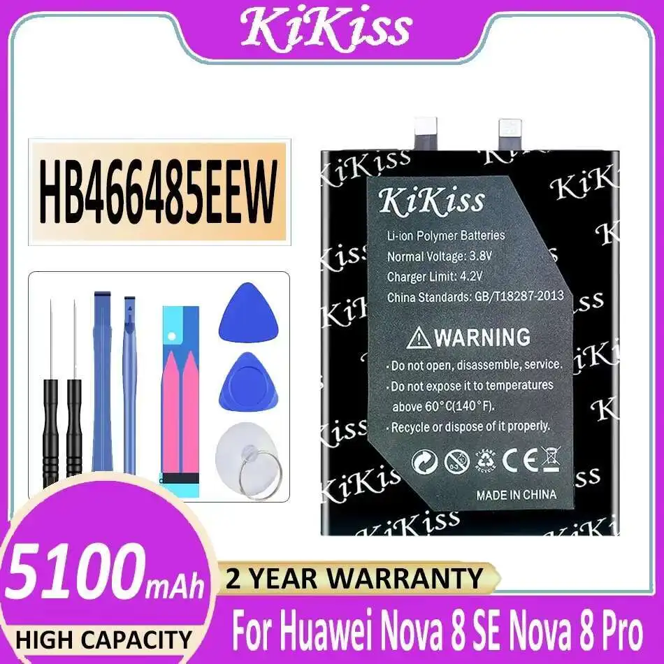 

For Huawei Nova 8 SE Pro HB466485EEW 5100Mah Safe Mobile Phone Battery High Performance