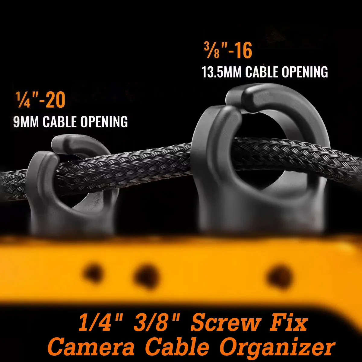 منظم كابلات الكاميرا SDI كاميرا فيديو إدارة الكبلات مقاطع 1/4 "3/8" المسمار أري الأحمر مشبك كابلات الطاقة HDMI حامل كابل البيانات