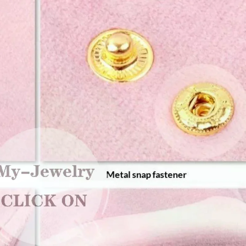 Jewellery Pouch Snap Button Soft Velvet Bag Envelope Jewelry Packaging Bag Wedding Gift Necklace Earrings Rings Storage Bag