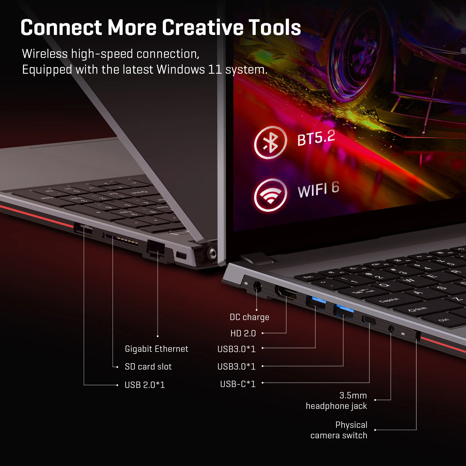 CHUWI CoreBook XPro Laptop Gaming, komputer Notebook SSD 15.6 "layar FHD 512" Intel i5-1235U 10 Core